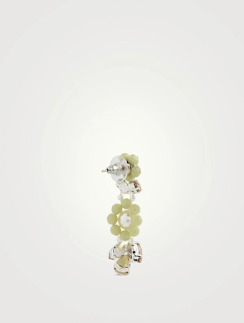 Daisy Leaf Cluster Earrings
