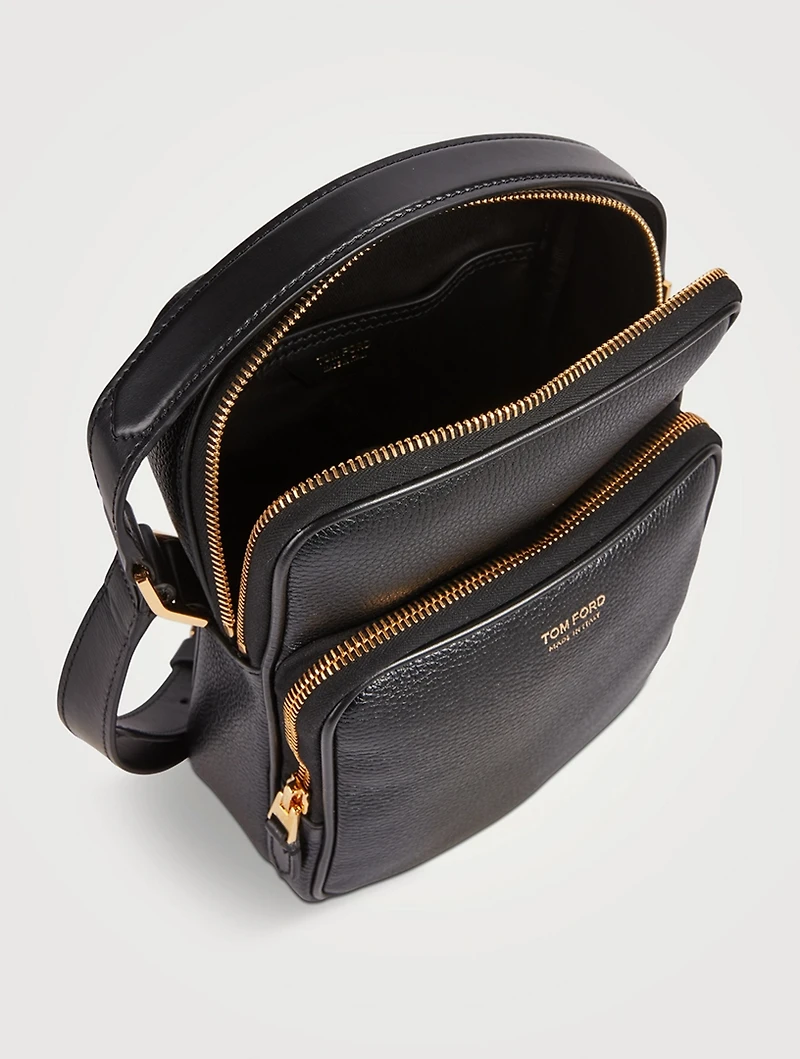 Leather Mini Messenger Bag