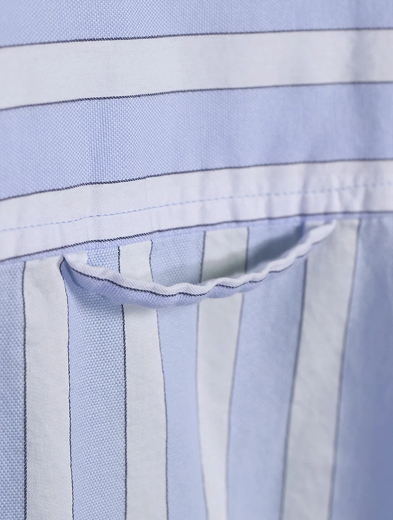 Kayla Cotton Shirt Stripe Print