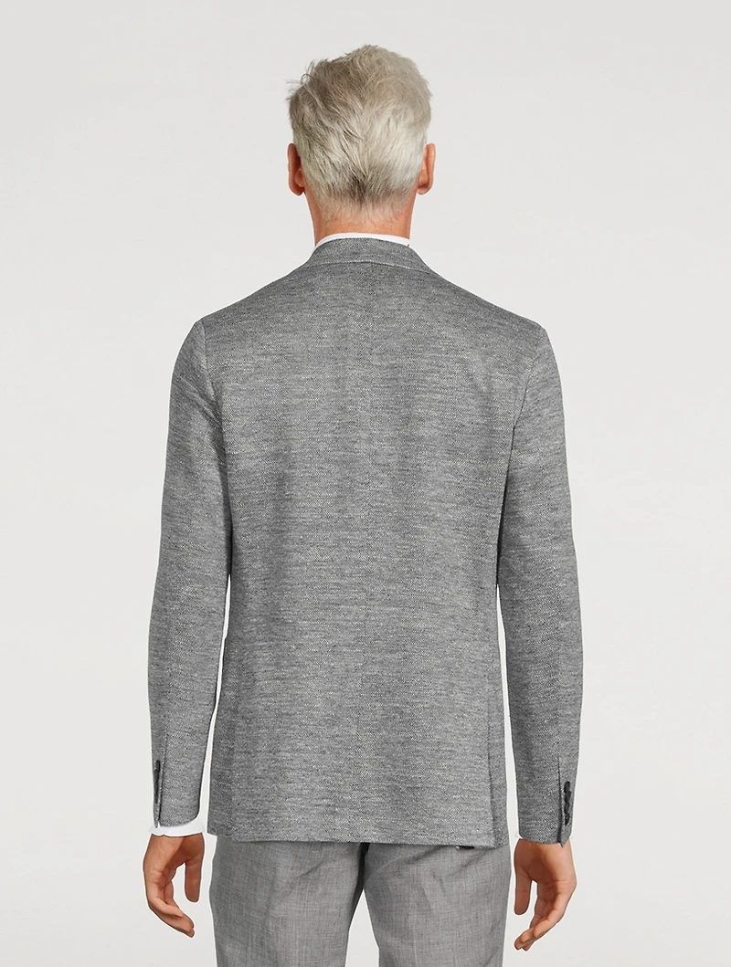 Hampton Linen-Blend Melange Jacket