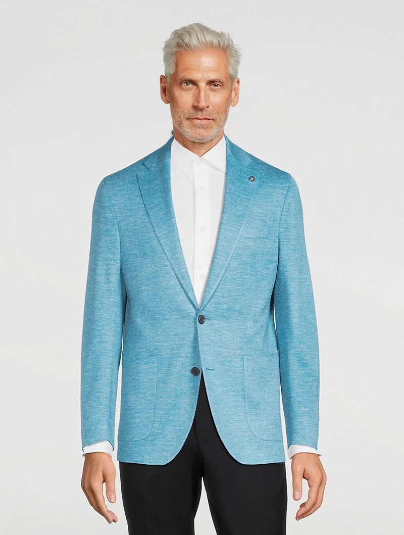 Hartford Wool Silk And Linen Knit Jacket