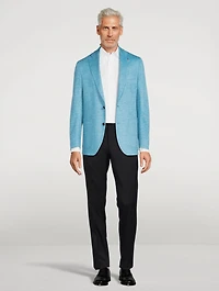 Hartford Wool Silk And Linen Knit Jacket
