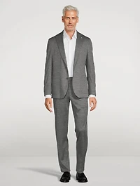 Hartford Wool And Silk Two-Blend Suit