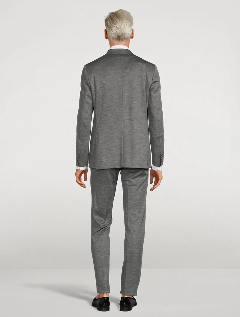 Hartford Wool And Silk Two-Blend Suit