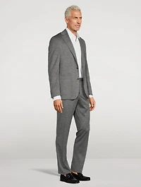 Hartford Wool And Silk Two-Blend Suit