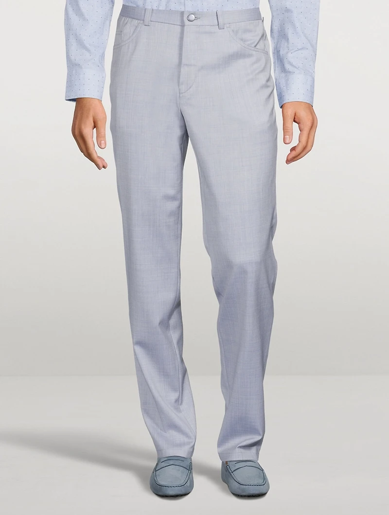 Sage Wool Tailored Pants