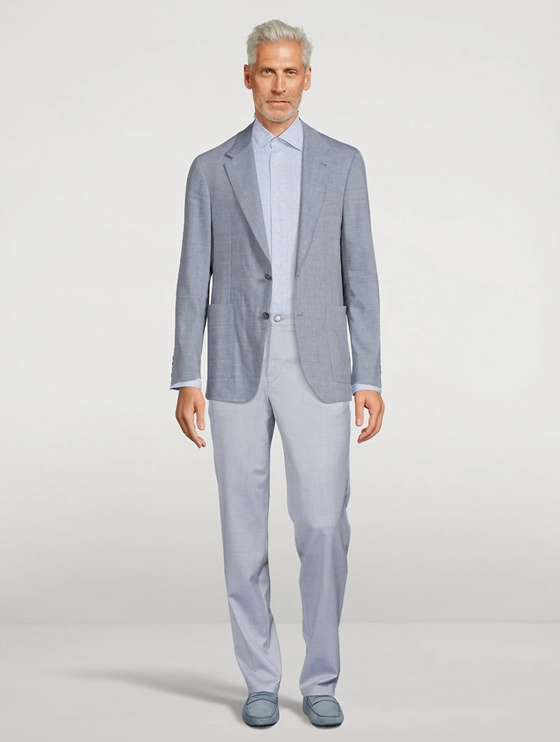 Sage Wool Tailored Pants