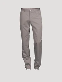 Sage Cotton And Cashmere Stretch Pants