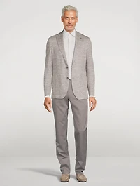 Sage Cotton And Cashmere Stretch Pants