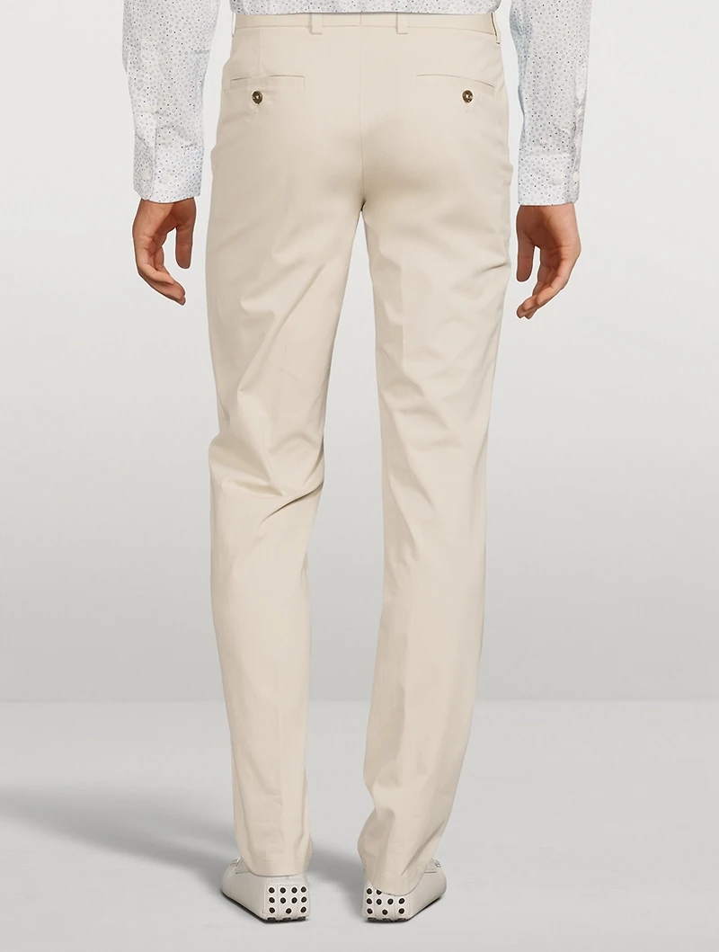 Sage Stretch Cotton And Cashmere Pants