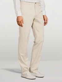 Sage Stretch Cotton And Cashmere Pants