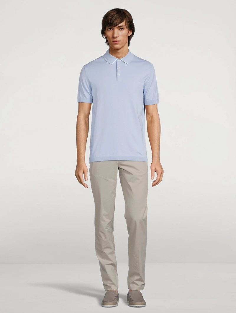 Roslyn Cotton Knit Polo