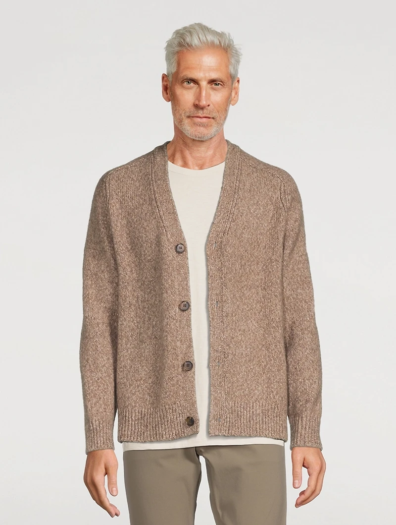 Alvin Wool-Blend V-Neck Cardigan