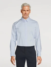 Irving Cotton-Blend Shirt With Striped Back