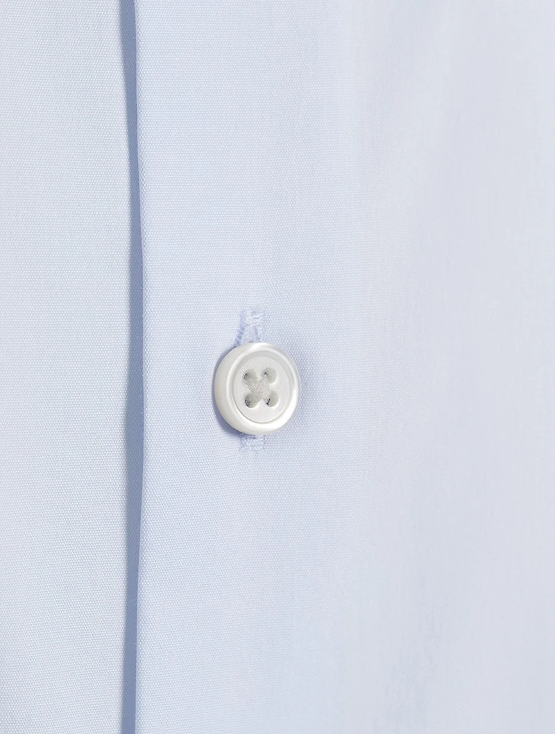 Irving Cotton-Blend Shirt With Striped Back