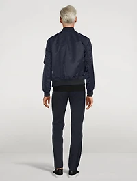 Nylon Flight Bomber Jacket