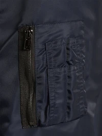 Nylon Flight Bomber Jacket