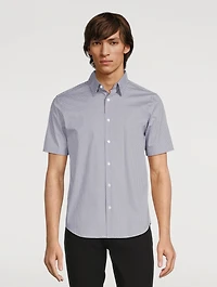 Irving Cotton Stretch Short-Sleeve Shirt