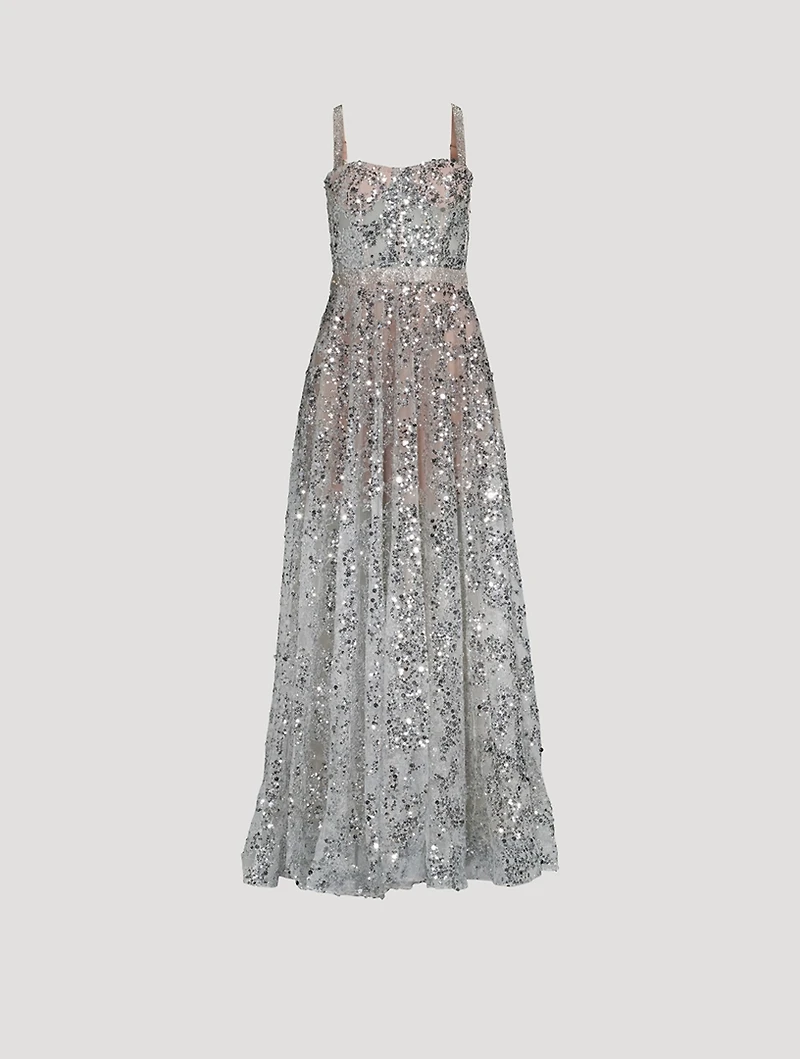 Midnight Embellished Gown