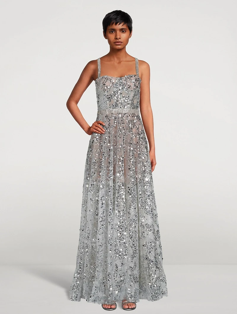 Midnight Embellished Gown