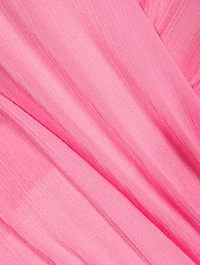 Satin Wrap Dress