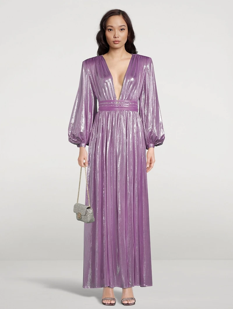 Zoe Metallic Gown
