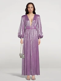 Zoe Metallic Gown