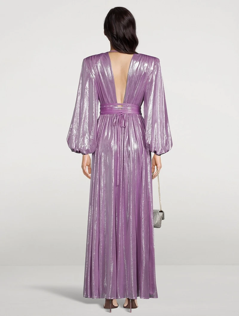 Zoe Metallic Gown