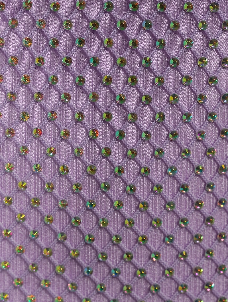 Webb Embellished Fishnet Dress