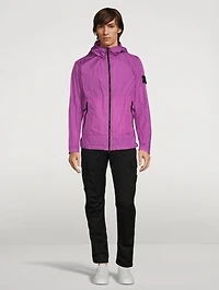 Crinkle Nylon Zip Jacket