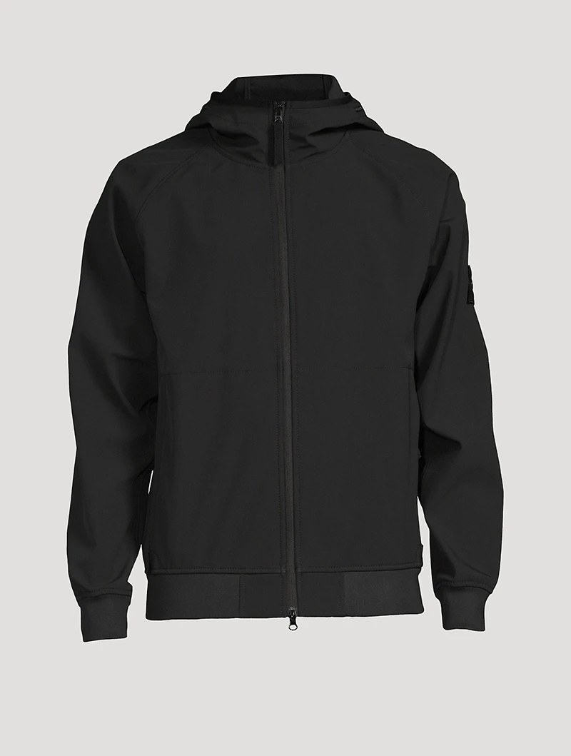Soft Shell Zip Jacket With Hood