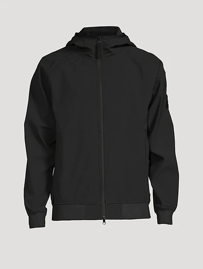 Soft Shell Zip Jacket With Hood