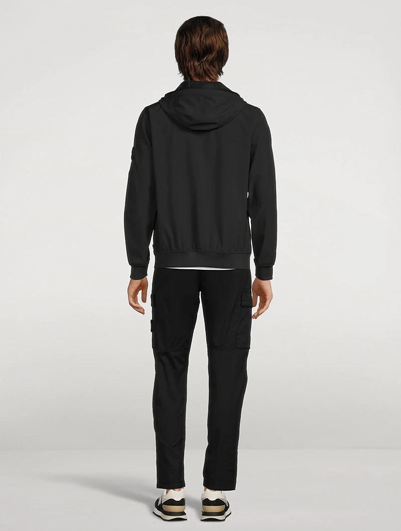 Soft Shell Zip Jacket With Hood