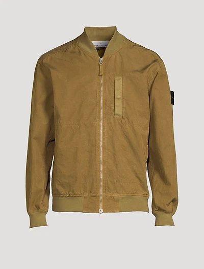 Cotton-Blend Bomber Jacket