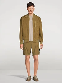 Cotton-Blend Bomber Jacket