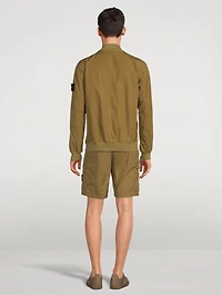 Cotton-Blend Bomber Jacket