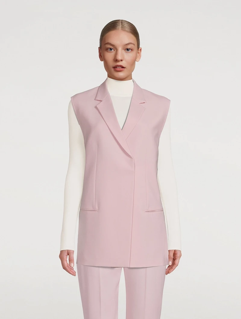 Belted Blazer Vest