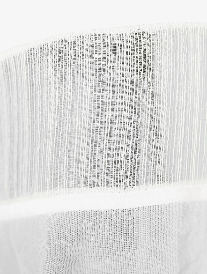 Sheer Combo Poplin Shirt