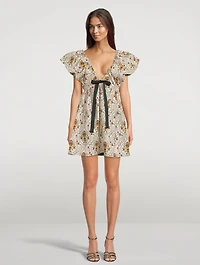 Horizonte Mini Dress Floral Amphora Print