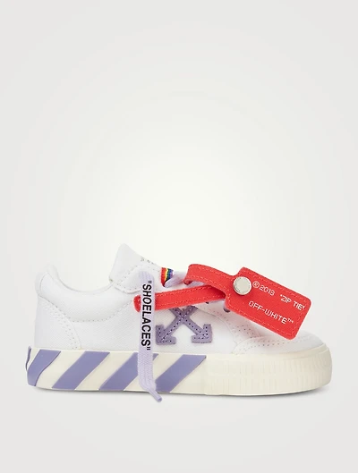 Canvas Vulcanized Laced Sneakers