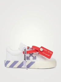 Canvas Vulcanized Laced Sneakers
