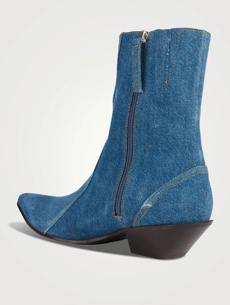 Denim Ankle Boots