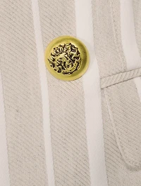 Not A Double-Breasted Pagoda Blazer Stripe Print