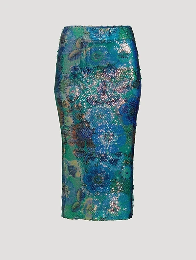 Sequin Midi Skirt