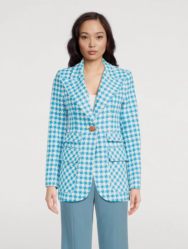 Birkin Houndstooth Blazer