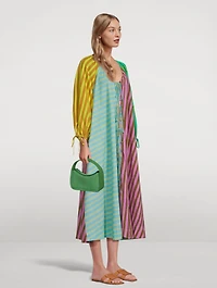 Bobbie Colourblock Cover-Up Stripe Print