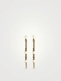Skull Draped Chain Earrings