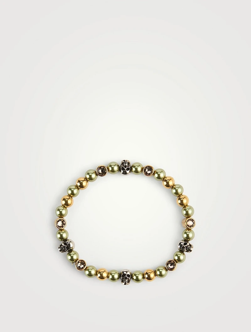Beaded Skull Bracelet