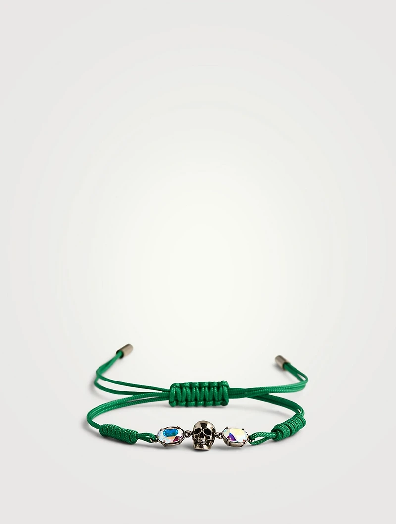 Beaded Skull String Bracelet