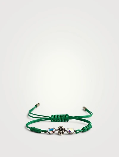 Beaded Skull String Bracelet